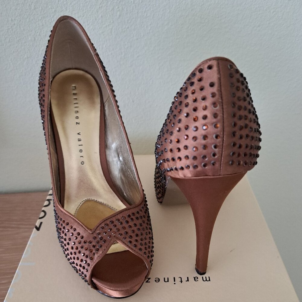 Martinez Valero jeweled pumps
